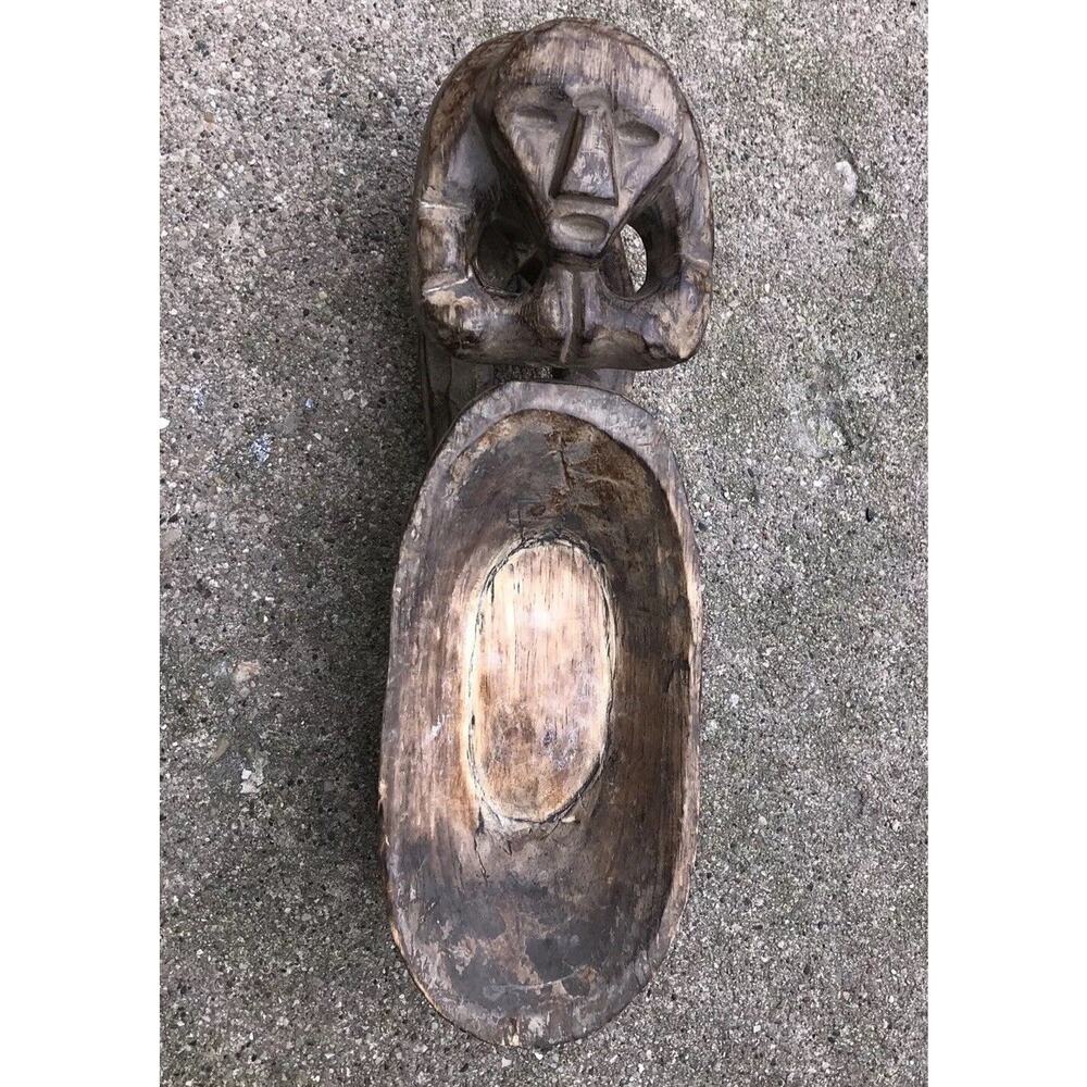 African Art Decorative Wood Art Carving Probably20 Century (Not Signed)